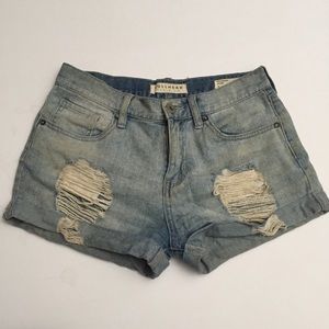 Pacsun Bullhead denim shorts distressed sz 1
